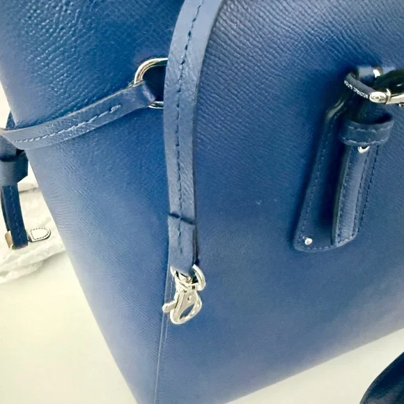 💙Michael Kors Leather Large Jet Set Tote Royal Blue with dust bag - Picture 9 of 14